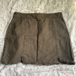 Military Green Mini Skirt